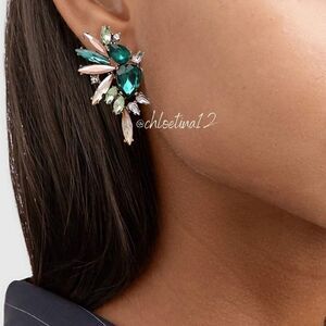 NEW Statement Crystal Stud Earrings